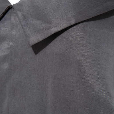 Shop Femponiq Off Shoulder Collared Crop Top (charcoal Grey)