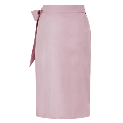 Shop Femponiq Bow Tie Wrap Skirt (pastel Pink)