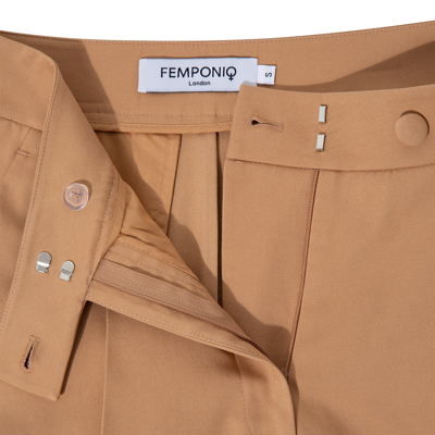 Shop Femponiq Tailored Cotton Trouser (camel