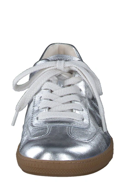 Shop Paul Green Tilly Sneaker In Aluminum Metallic Nappa