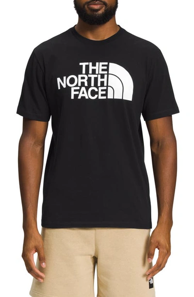 Shop The North Face Half Dome Logo Graphic T-shirt In Tnf Black/ Tnf White