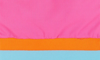Andy & Evan Kids' Rib Colorblock Two-piece Swimsuit In Pink