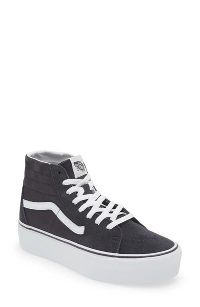 Shop Vans Sk8-hi Tapered Stackform Platform Sneaker In Nine Iron