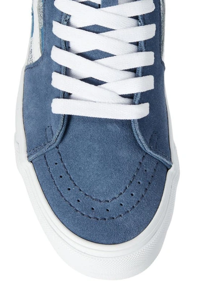 Shop Vans Sk8-hi Tapered Stackform Platform Sneaker In Glimmer Check Vintage Indigo