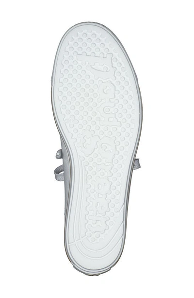 Paul Green Tamara Cupsole Sneaker In White Crinkled Patent