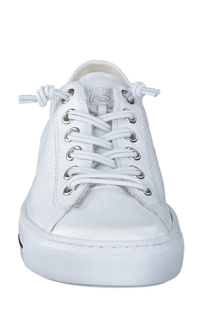 Paul Green Hadley Platform Sneaker In White Red
