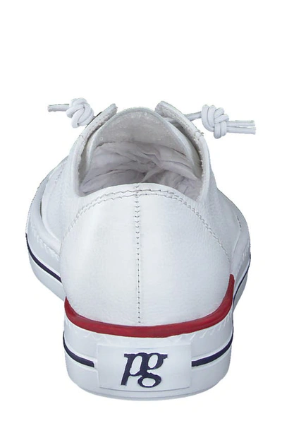 Paul Green Hadley Platform Sneaker In White Red