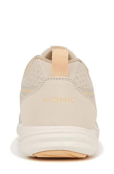 Shop Vionic Shayna Sneaker In Cream/ Semolina