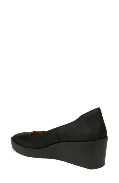 Vionic Sereno I8693l1001 Pump Women 8.5 Black Leather Slip On Wedge Heel Zpo3651 In Black
