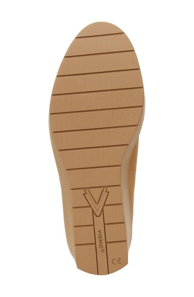 Vionic Sereno Wedge Pump In Camel