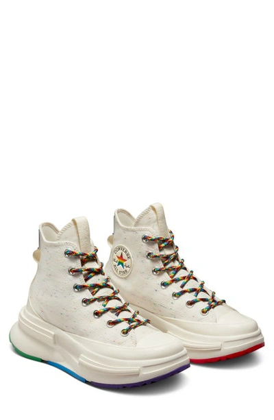 Shop Converse Run Star Legacy Cx High Top Platform Sneaker In Obsidian/ Gold/ White