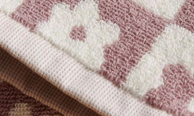 Shop Slowtide Gigi Floral Cotton Bath Towel In Ube