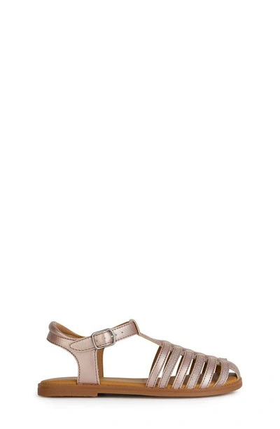 Shop Geox Kids' Karly Strappy Sandal In Rose
