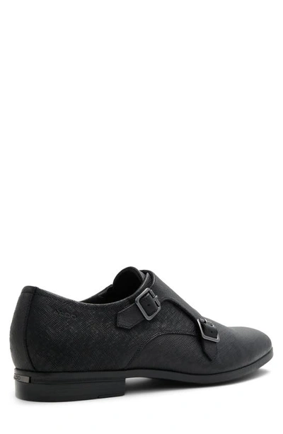 Shop Aldo Benedetto Monk Strap Shoe In Black
