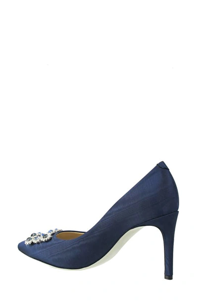 Shop Ron White Demi Pointed Toe Pump In French Navy