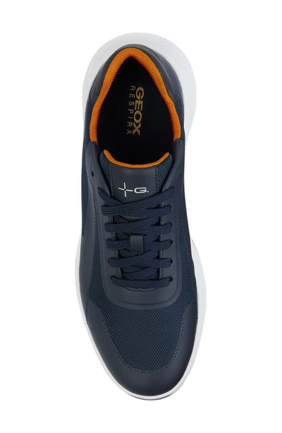 Shop Geox Pg1x Waterproof Sneaker In Navy