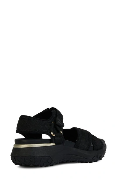 Shop Geox Sorapis Grip Sandal In Black