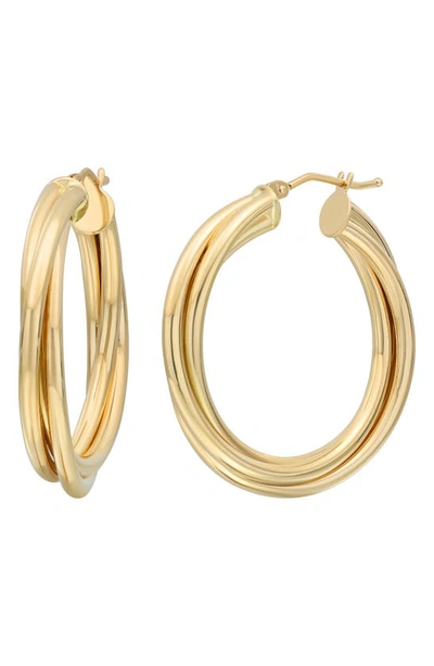 Shop Bony Levy 14k Gold Hoop Earrings In 14k Yellow Gold