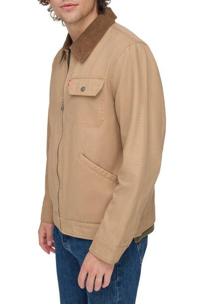 Levi's Men's Canvas Utility Jacket In Tan