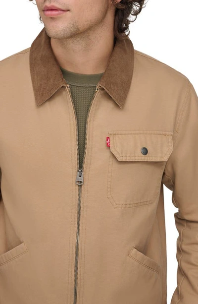 Levi's Men's Canvas Utility Jacket In Tan