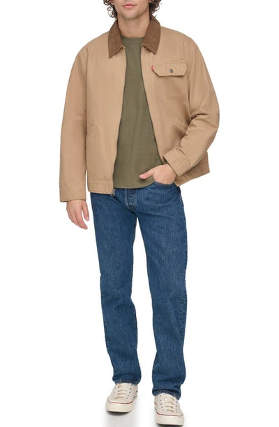 Levi's Men's Canvas Utility Jacket In Tan
