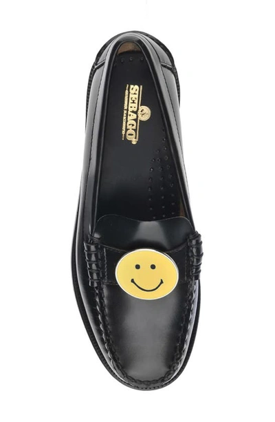 Shop Sebago Dan Charms Smile Loafer In Black