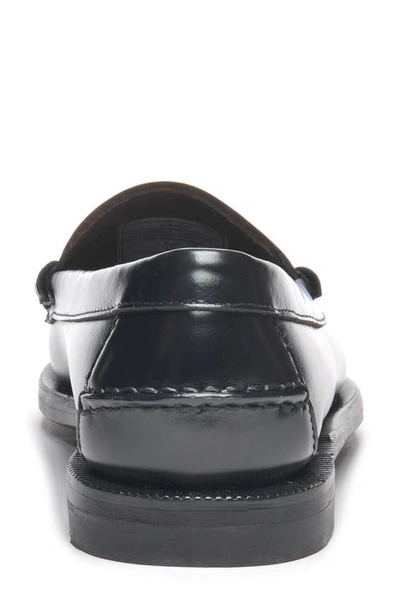 Shop Sebago Dan Charms Smile Loafer In Black