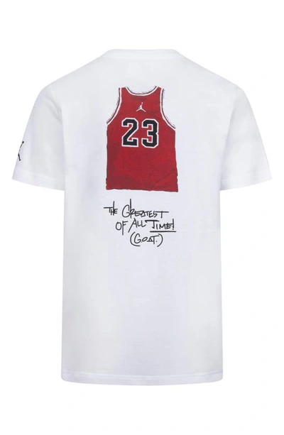 Shop Jordan Kids' The Jersey Graphic T-shirt In White