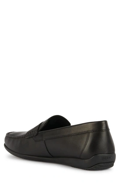 Shop Geox Ascanio Penny Loafer In Black