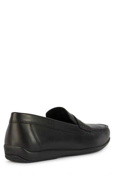 Shop Geox Ascanio Penny Loafer In Black