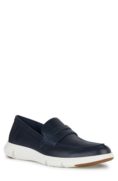 Shop Geox Adacter Loafer In Navy