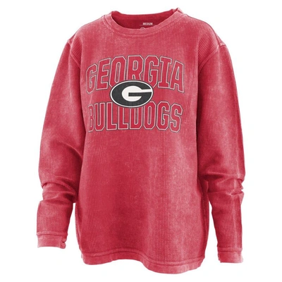 Shop Pressbox Red Georgia Bulldogs Maxima Oversized Pullover Sweatshirt