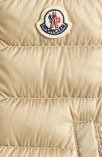 Shop Moncler Kids' New Amaury Quilted Down Vest In Beige