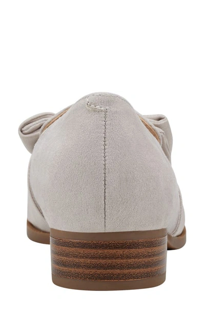 Shop Bandolino Bow Loafer In Light Grey