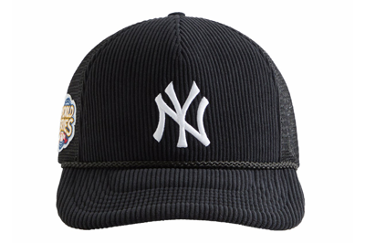 Pre-owned Kith New York Yankees Corduroy Trucker Hat Black