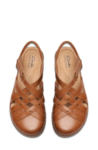 Shop Clarks ® Elizabelle Sandal In Tan Leather