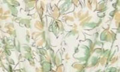 Shop Stitchdrop Florabama Mixed Print Midi Dress In Floret