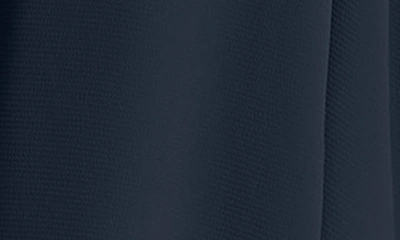 Shop London Times Ruched Short Sleeve Dress In Navy