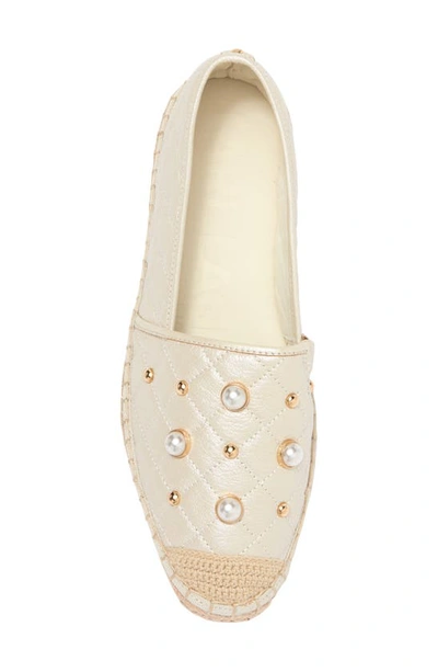 Karl Lagerfeld Beatrix Platform Espadrille In Ecru
