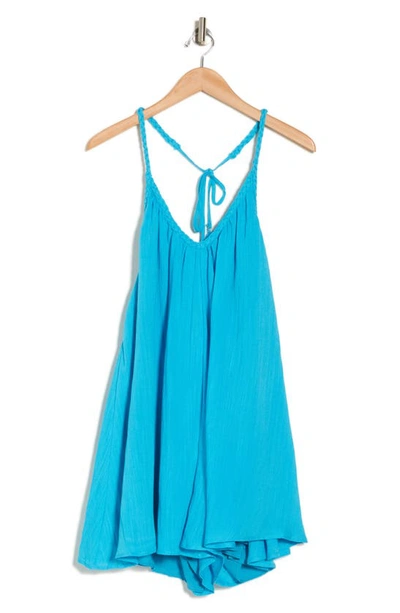 Shop Vici Collection Jessamine Tie Back Romper In Blue