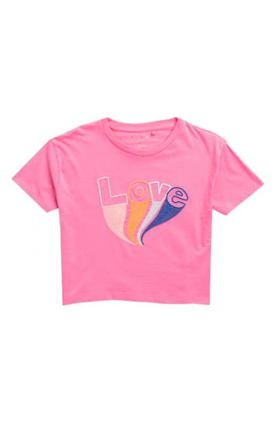 Shop Jessica Simpson Kids' Graphic T-shirt In Fuchsia