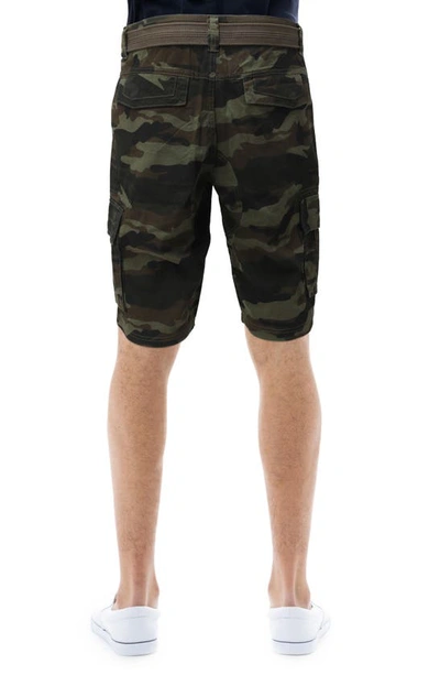 X-ray Belted Cargo Shorts In Olive Camo