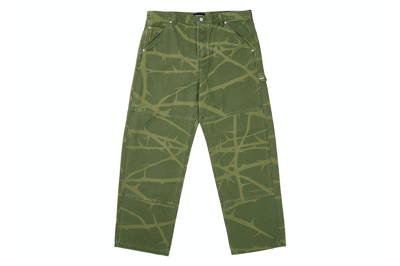 Pre-owned Palace Heavy Canvas Work Pant Deep Green