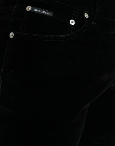 Shop Dolce & Gabbana Elegant Black Skinny Denim Men's Jeans