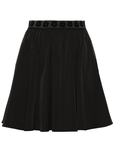 Shop Kenzo Boke Flower Mini Skirt In Black