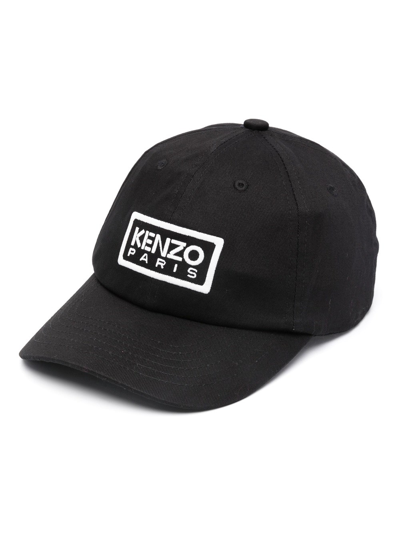Shop Kenzo Baseball Hat With Patch In Black