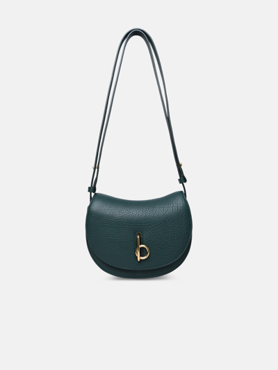 Shop Burberry 'rocking Horse' Mini Bag In Green Leather