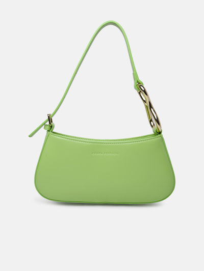 Shop Chiara Ferragni 'cfloop' Green Polyester Bag