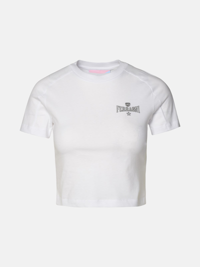 Shop Chiara Ferragni White Cotton T-shirt