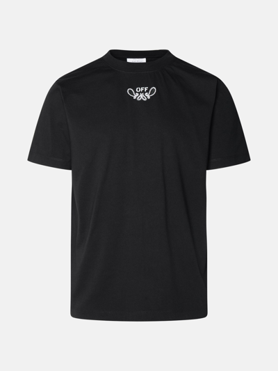 Shop Off-white Black Cotton T-shirt